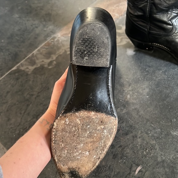 Justin’s Black Leather Boots - Picture 4 of 13
